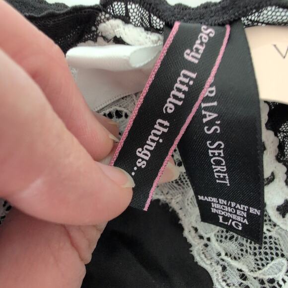 Vintage Y2K Deadstock NWT Victoria's Secret Underwear Large Sexy Mesh Maid - Picture 2 of 6